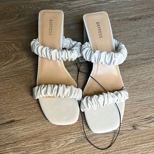 Express backless heels